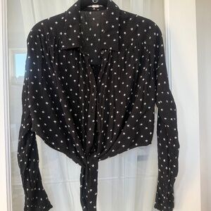 Black and White Top by Billabong size L